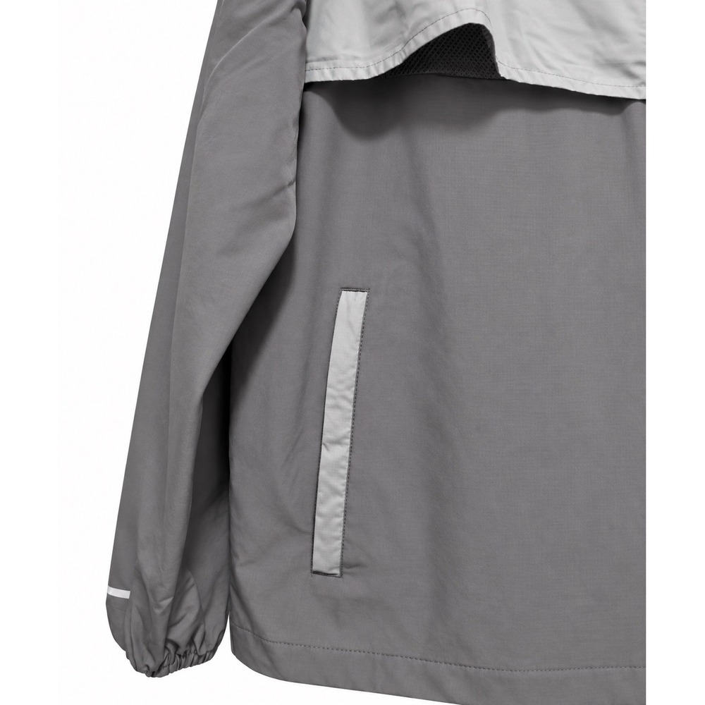 Reprimo Flight Windbreaker Jacket Mens XL Gray Hooded Reflective Running - Picture 5 of 8